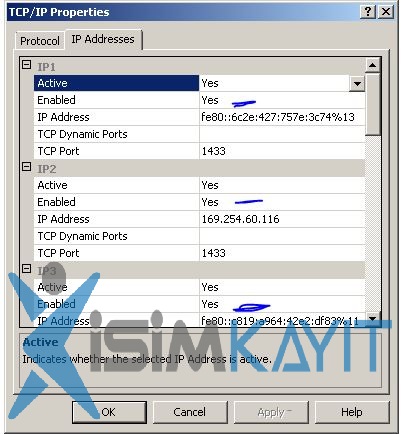 sql uzağa açma