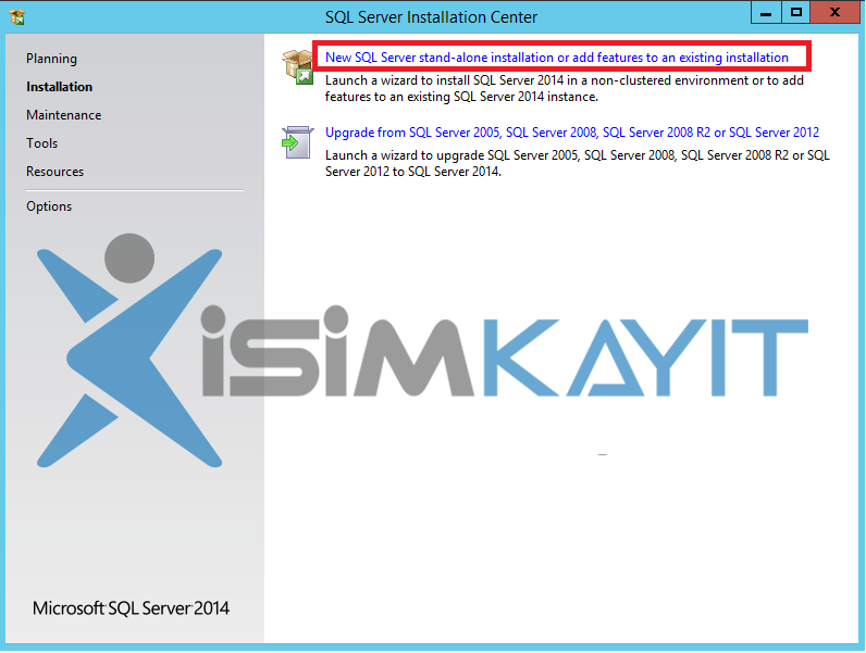 sqlserver 2014 express kurulumu