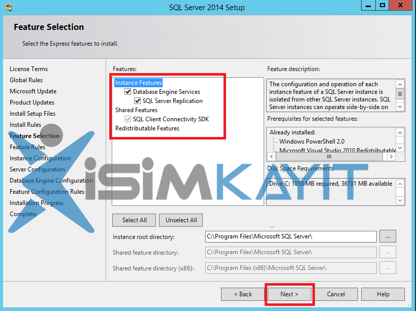 sqlserver 2014 express